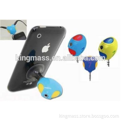 splitter headphone 3.5mm jack with a suction stand mobile phone accessories new hot products for 2016